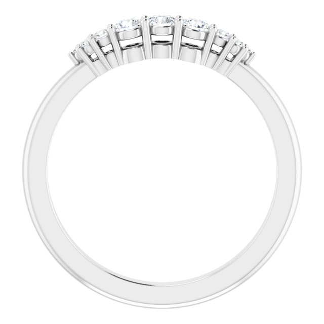 14K White 1/5 CTW Diamond Stackable Ring 